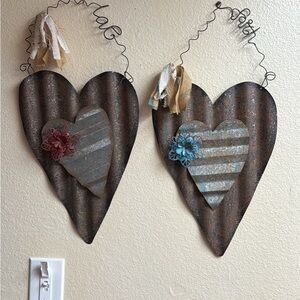 Hobby Lobby Faith and Love Heart Wall Art with Red and Blue Accents